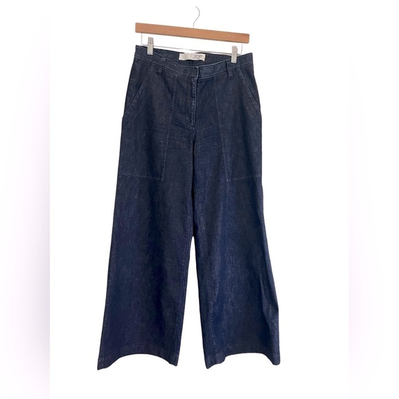 Joe Fresh | Super Wide Leg Dark Wash Trouser Denim Jean Size 6 Casual 90s y2k - Picture 2 of 10